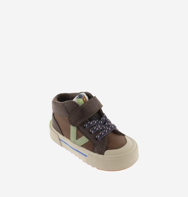 TRIBU KLETTVERSCHLUSS STIEFELETTE LEDEREFFEKT & ELASTISCH