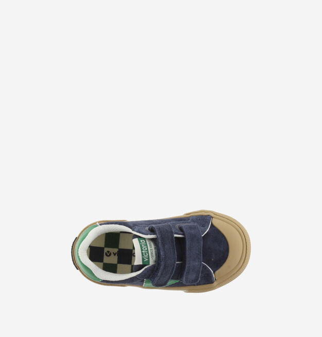TRIBU LARGE CHAUSSANT CUIR FENDU & CONTRASTE