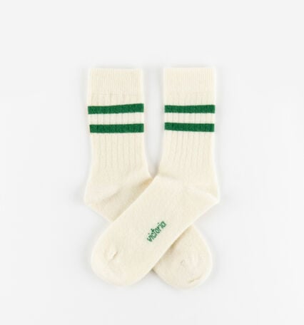 CALZINO CASHMERE NATURALE & RIGHE