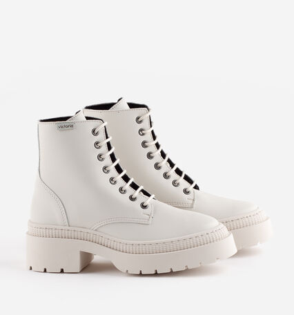 CIELO WHITE FAUX LEATHER MID BOOT