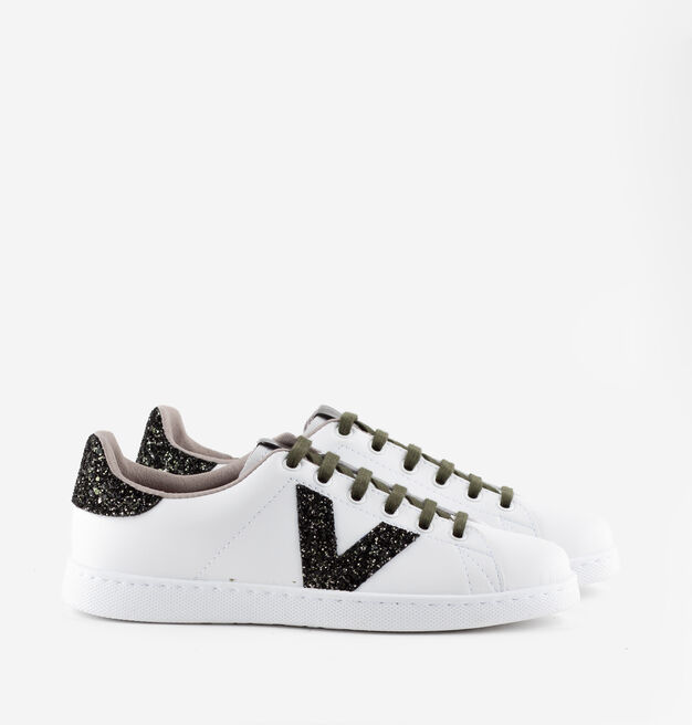 TENIS EFECTO PIEL DETALLE GLITTER