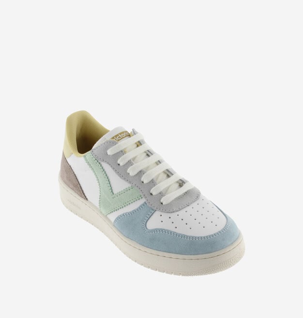 MADRID FAUX LEATHER & MULTICOLOURED SUEDE