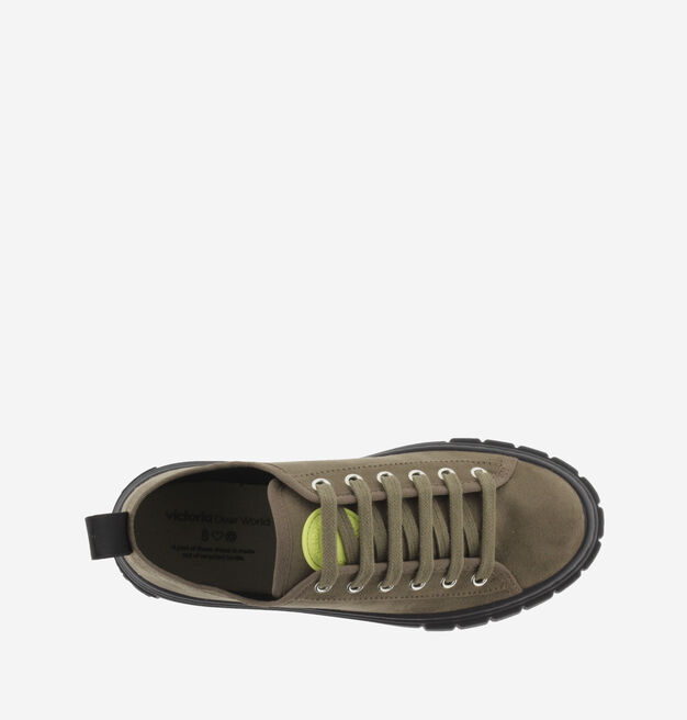 ABRIL RECYCLED FAUX SUEDE SNEAKERS