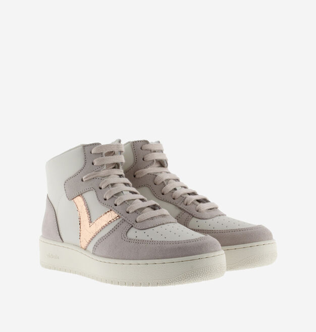 MADRID SPLIT LEATHER & METAL MID BOOT