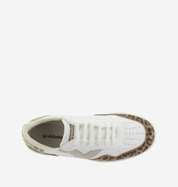 MADRID SPLIT LEATHER LEOPARD & GLITTER