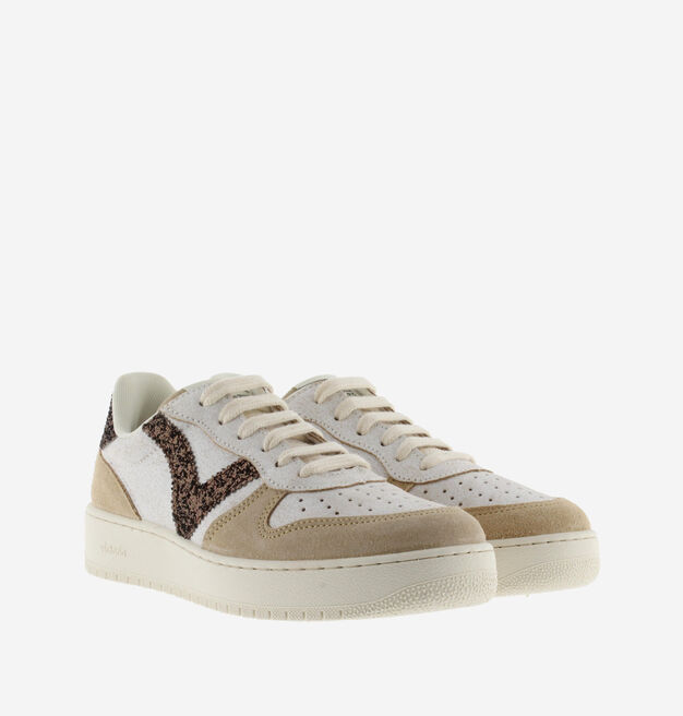 MADRID SPLIT LEATHER CRACKED & GLITTER