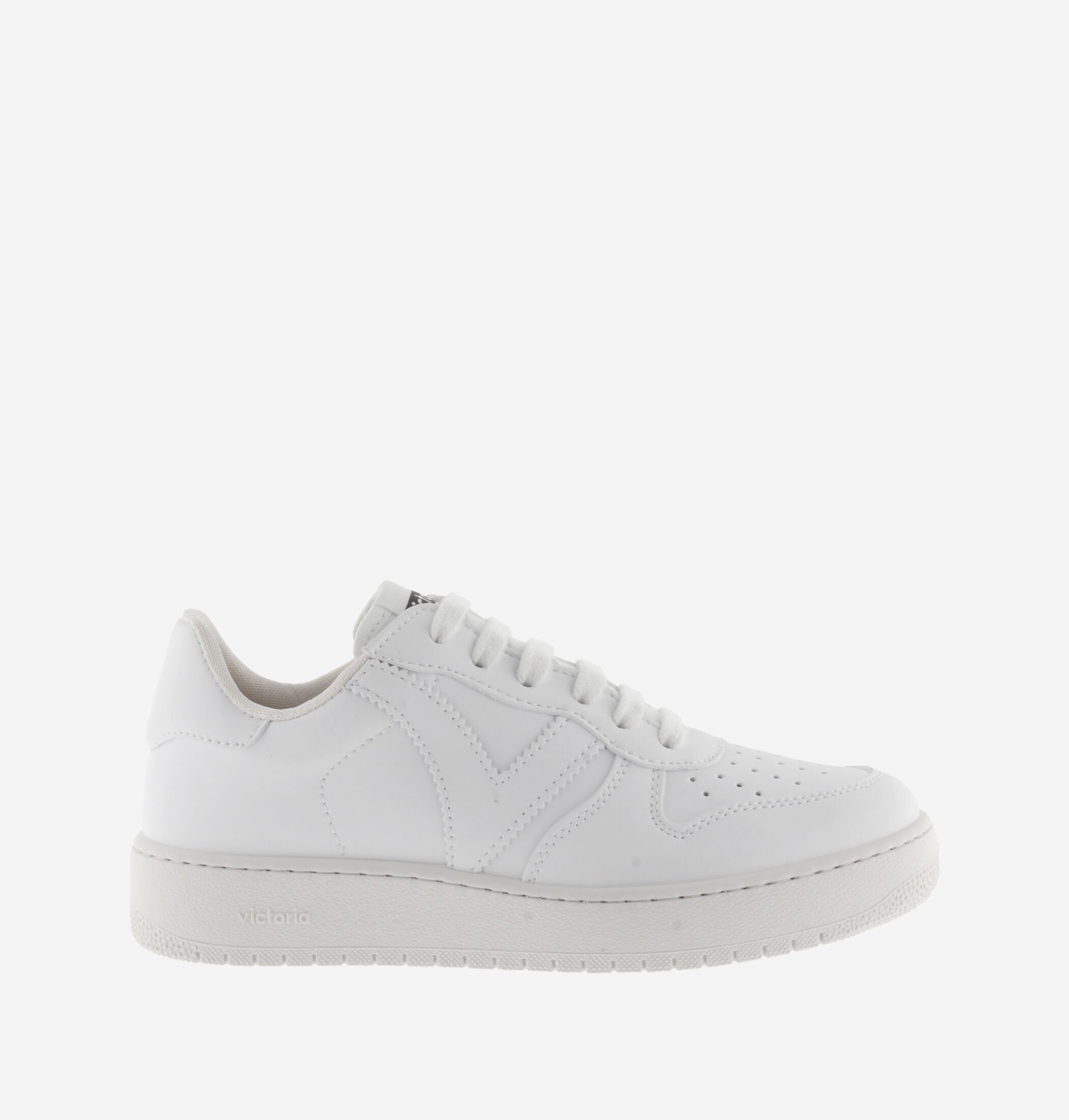 White faux leather trainers outlet