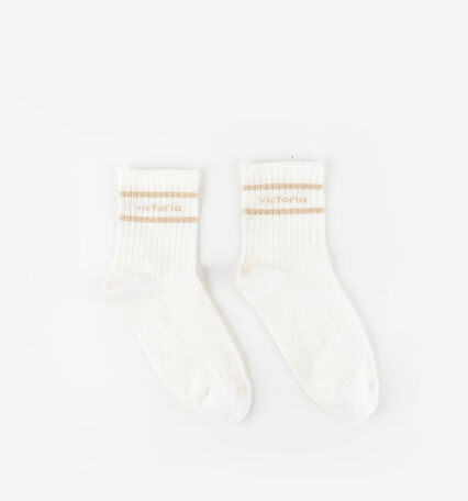 CHAUSSETTE COTON & LUREX
