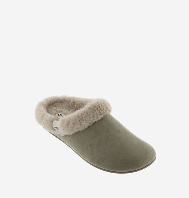 NORTE SUEDE IMITATION SLIPPER WITH SOFT FUR