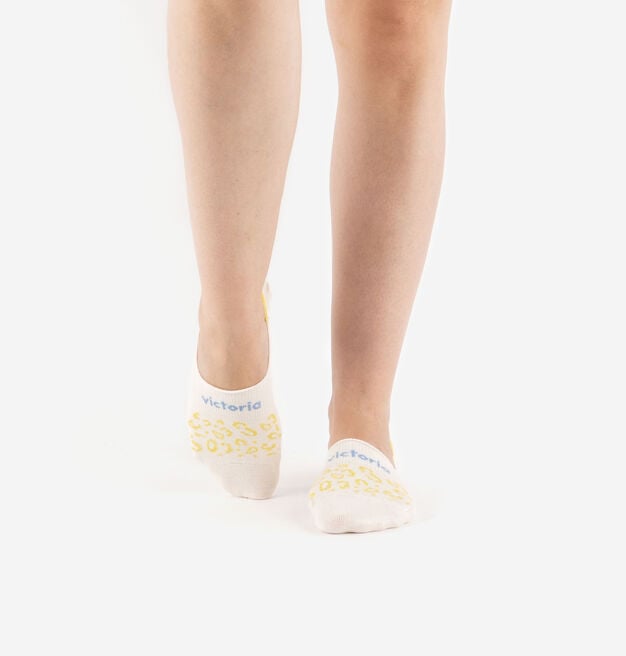 ANIMAL PRINT INVISIBLE PINKY SOCK