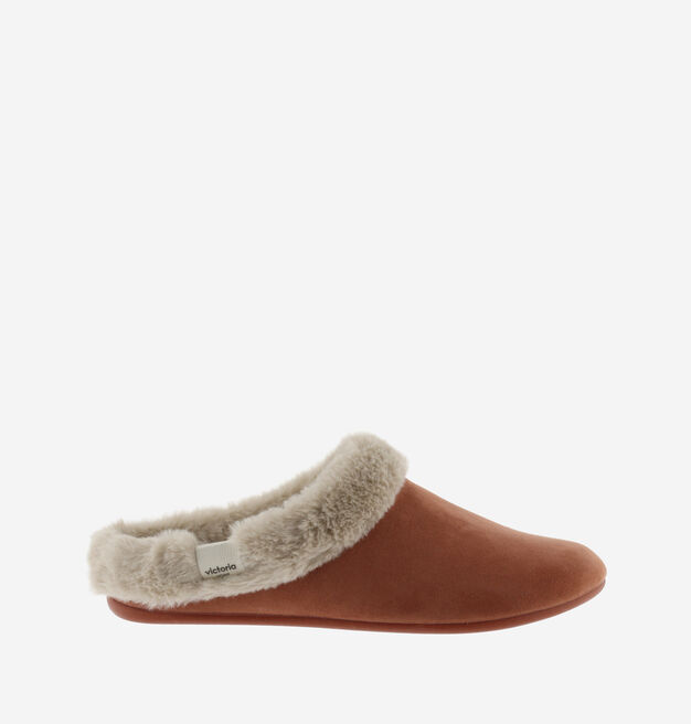 NORTE SUEDE IMITATION SLIPPER WITH SOFT FUR