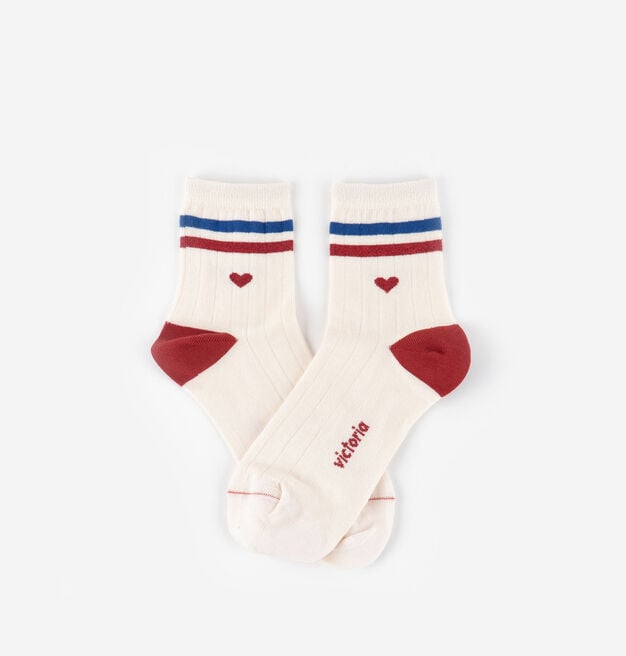 CHAUSSETTE COTON RAYURES