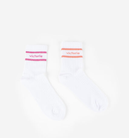 WHITE LUREX SOCKS