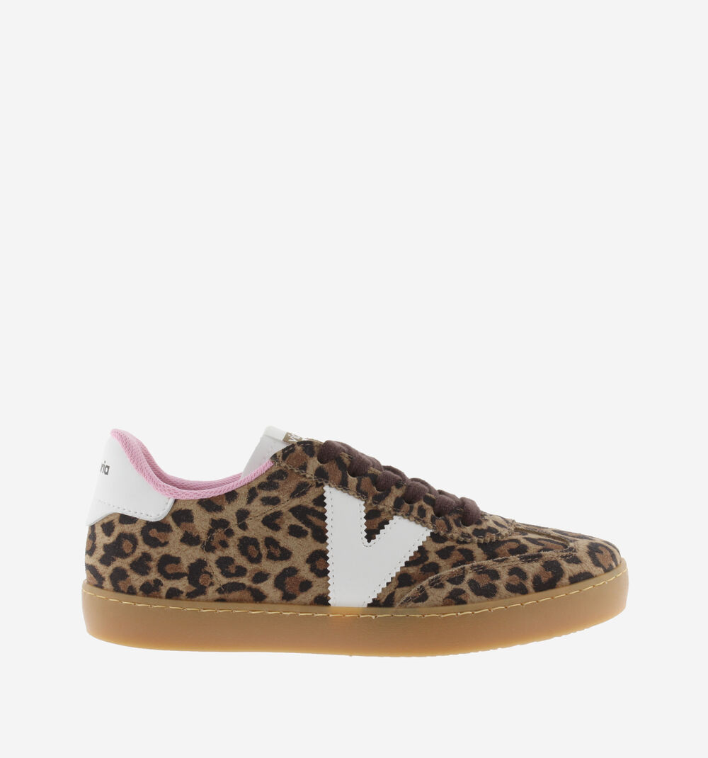 BERLÍN LEOPARD PRINT SPLIT LEATHER CONTRAST Victoria Shoes