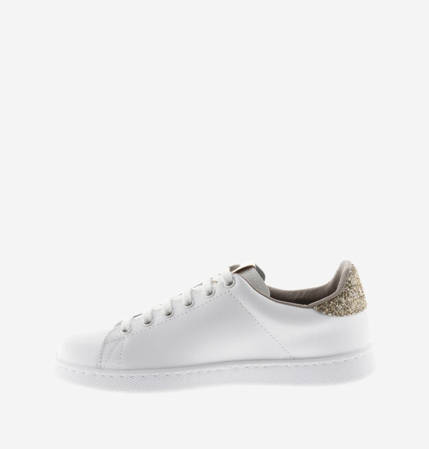 TENIS LEATHER & GLITTER "V"