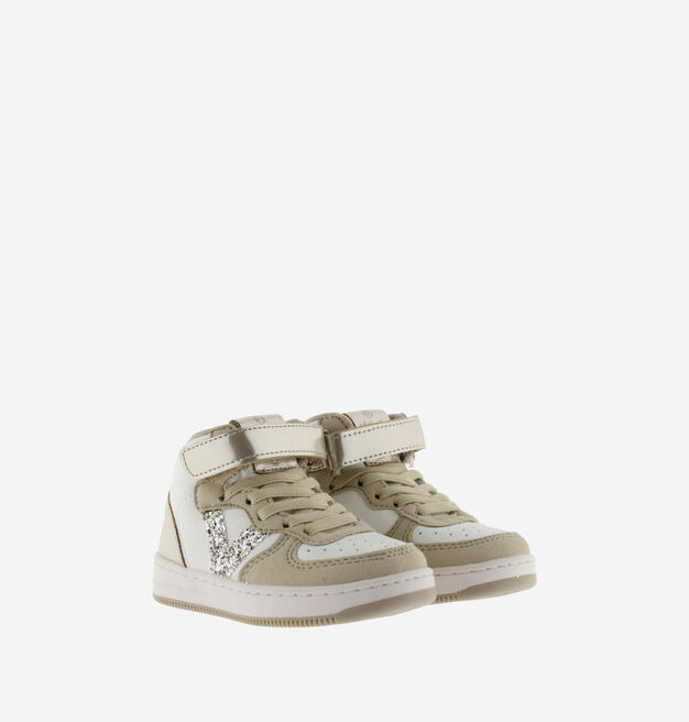 TIEMPO BICOLOUR BOOTIE & ELASTIC LACE PLATINUM