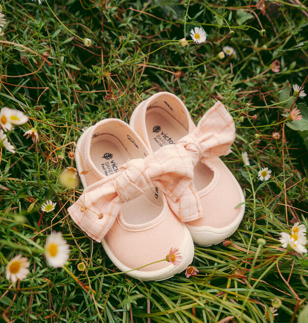 BOSCO BAREFOOT BALLERINA TELA & FIOCCO QUADRI