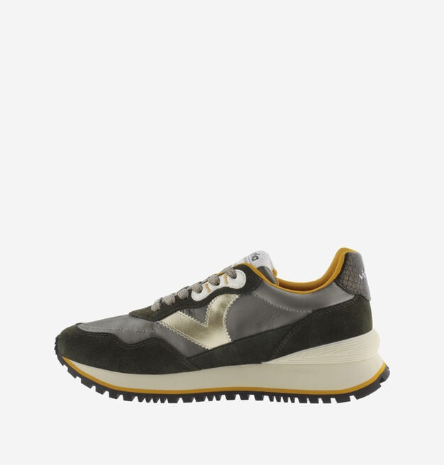 VIENTO METAL NYLON & SPLIT LEATHER