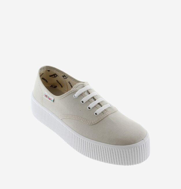 VICTORIA LOW-TOP 1915 PLATTFORM STOFF HIELO