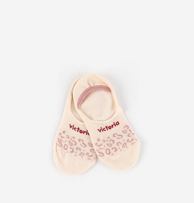 ANIMAL PRINT INVISIBLE PINKY SOCK