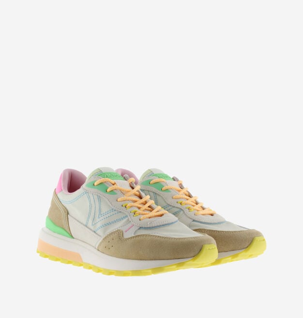 LUNA MULTICOLORE NYLON & CAMOSCIO