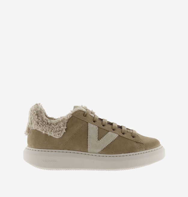 MILÁN SPLIT LEATHER & FAUX SHEARLING
