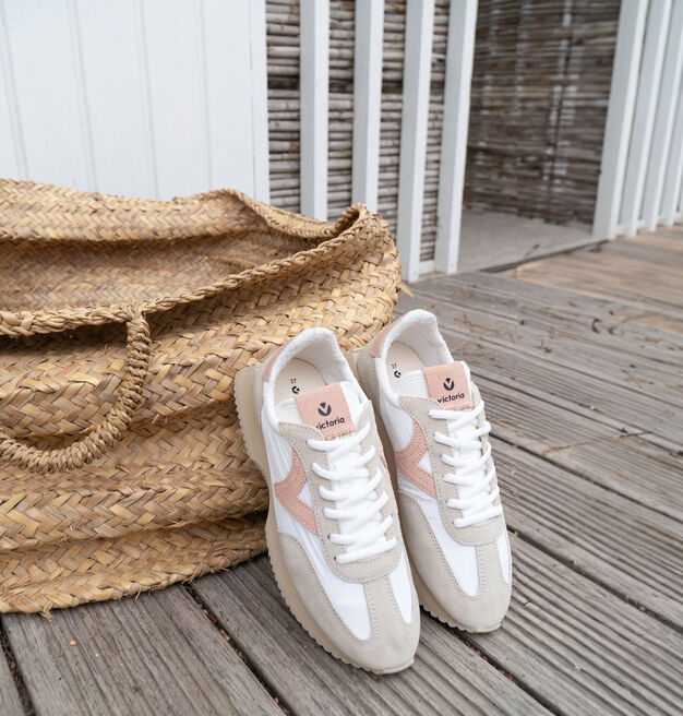 COSMOS SPLIT LEATHER & NYLON RETRO