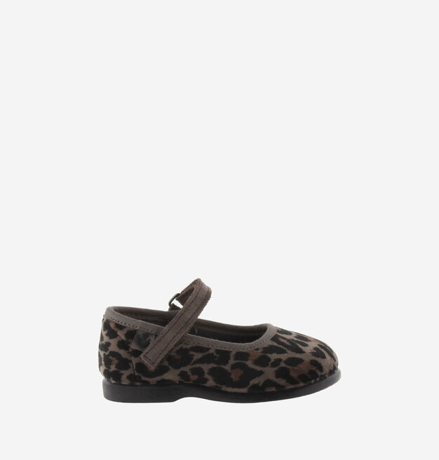 ALBA VELVET LEOPARD PRINT MARY JANE