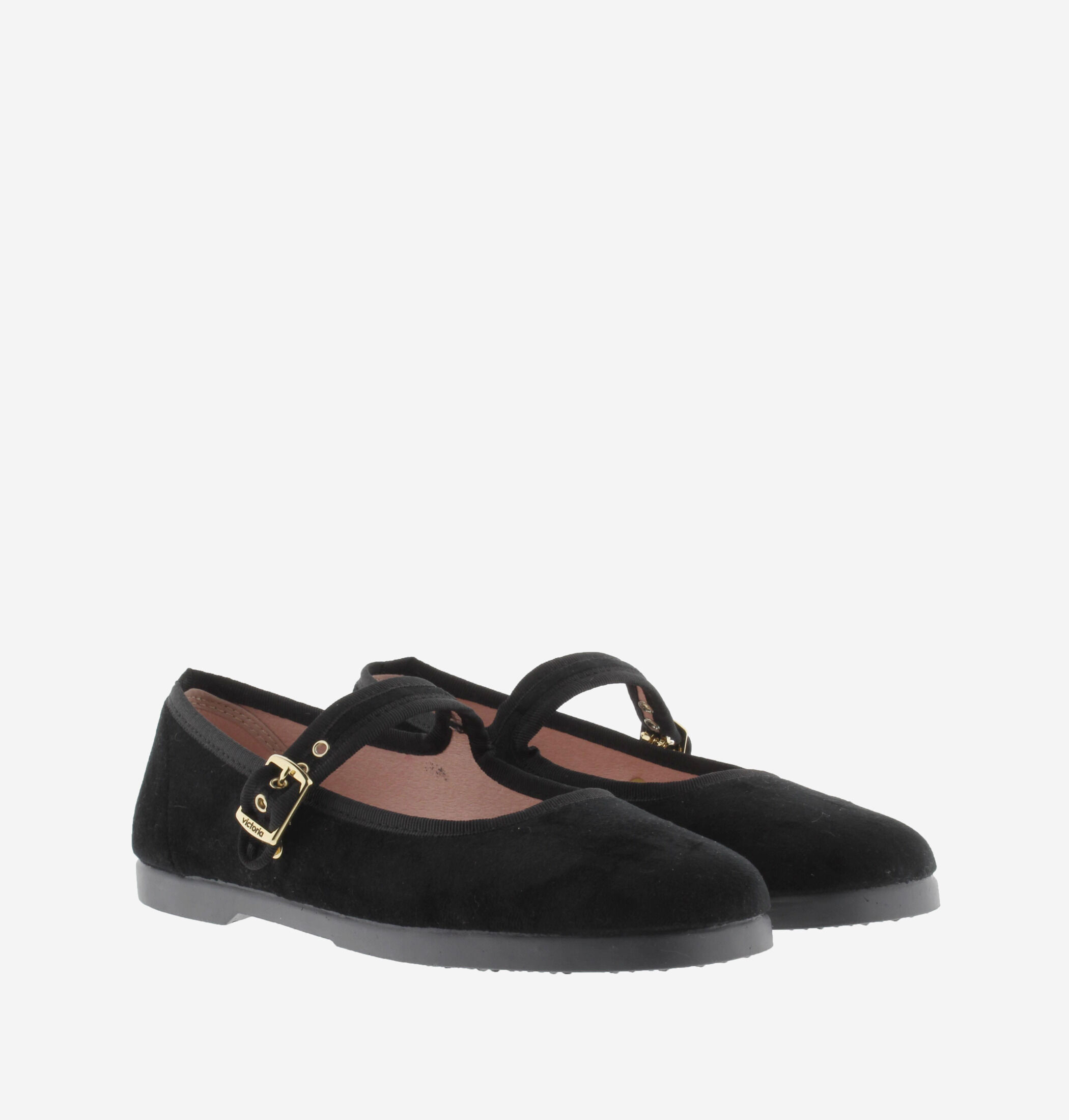 フラットシューズ ^Victoria Shoes^ Kung Fu Bailarina Lorna 1080111NEGRO 500737 GONG-FU BAILARINA TERCIOPELO | Calzados Victoria