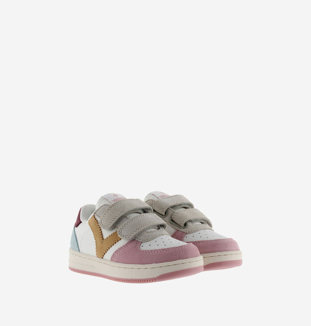 TIEMPO STRAPS FAUX LEATHER & MULTICOLOURED SUEDE