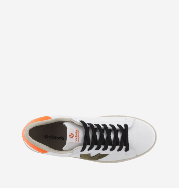 BERLÍN LEATHER AND NEON TRAINERS
