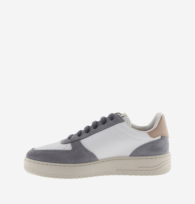 SIEMPRE SYNTHETIC SPLIT LEATHER/GLITTER TRAINER