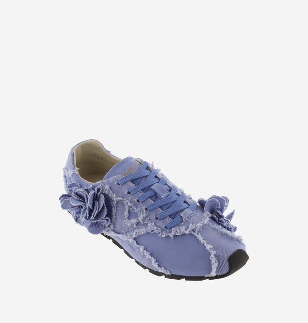 ASTER FRAYED CANVAS FLOWERS