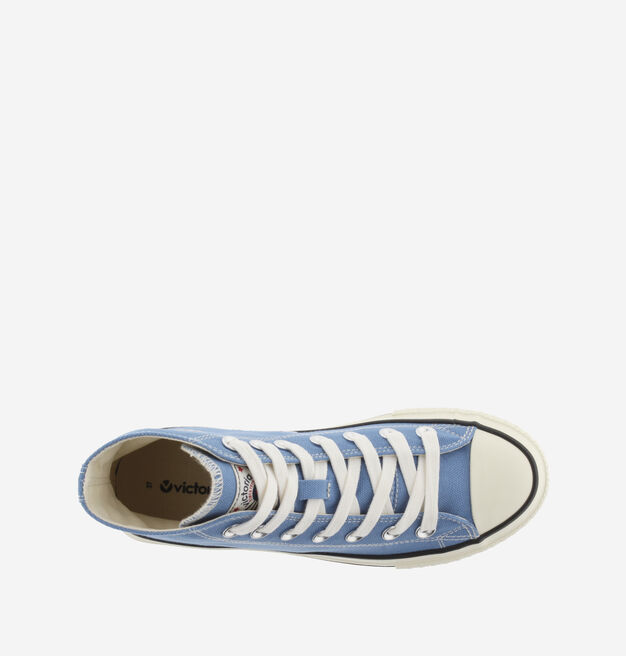 TRIBU GLÄNZENDER CANVAS STIEFELETTE