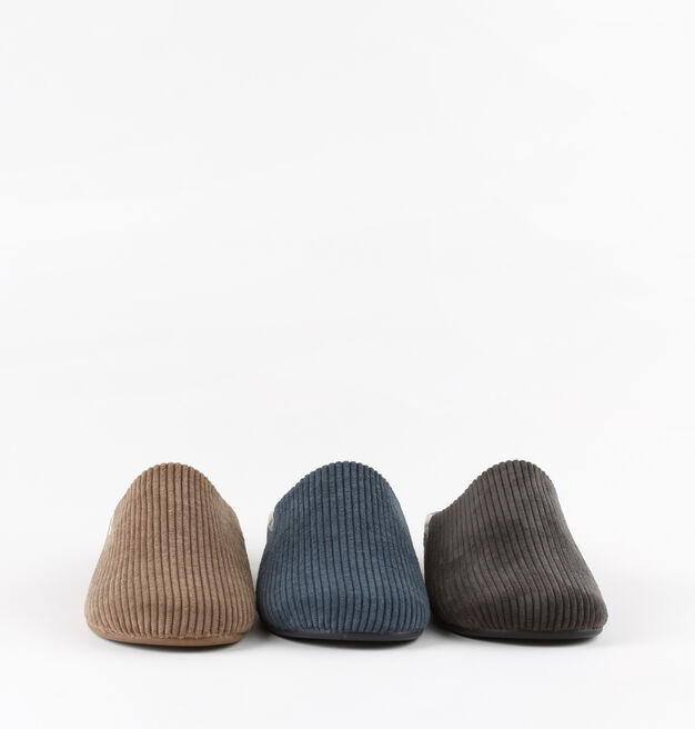 NORTE VELOURS CÔTELÉ SLIPPERS
