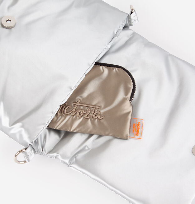 CROSSBODY BAG NYLON METALLISED