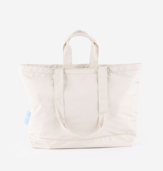 EMBROIDERED NYLON SHOPPER