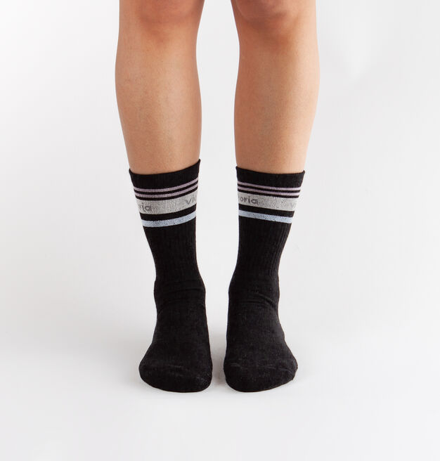 STRIPED COTTON LONG SOCKS