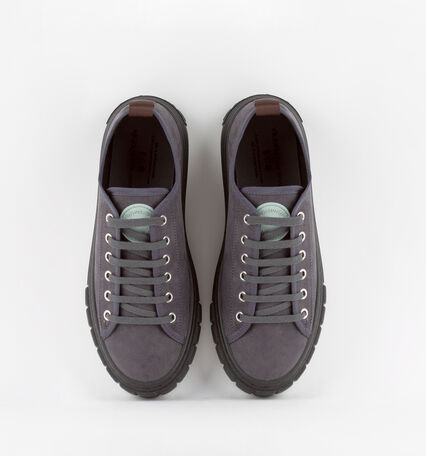 ABRIL SUEDE IMITATION TRAINER WITH A BLACK SOLE