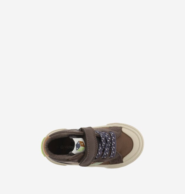 TRIBU KLETTVERSCHLUSS STIEFELETTE LEDEREFFEKT & ELASTISCH