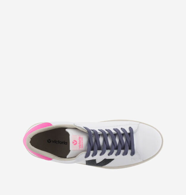 BERLÍN LEATHER AND NEON TRAINERS