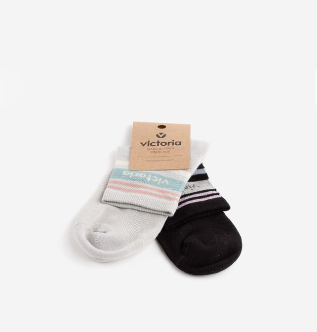 STRIPED COTTON ANKLE SOCKS
