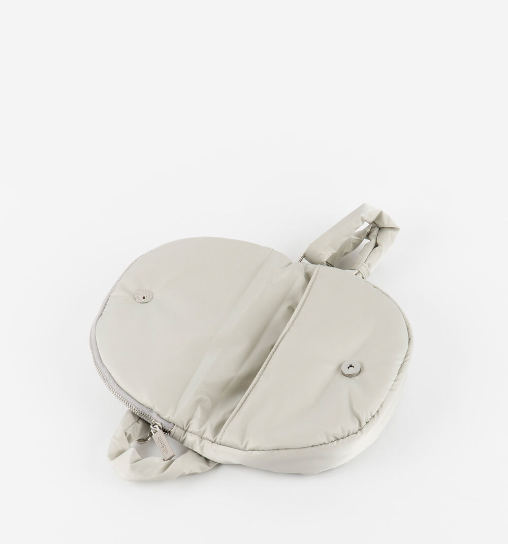 Borsa A Tracolla Donna A Mezzaluna In Nylon – 34x22x9 Cm, 3 Tasche Esterne Con Zip, Tracolla Regolabile, Leggera E Versatile - 4