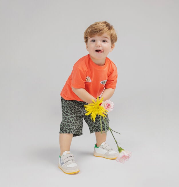 TIEMPO SCRATCHS EFFET CUIR PERFOR&Eacute; & DAIM