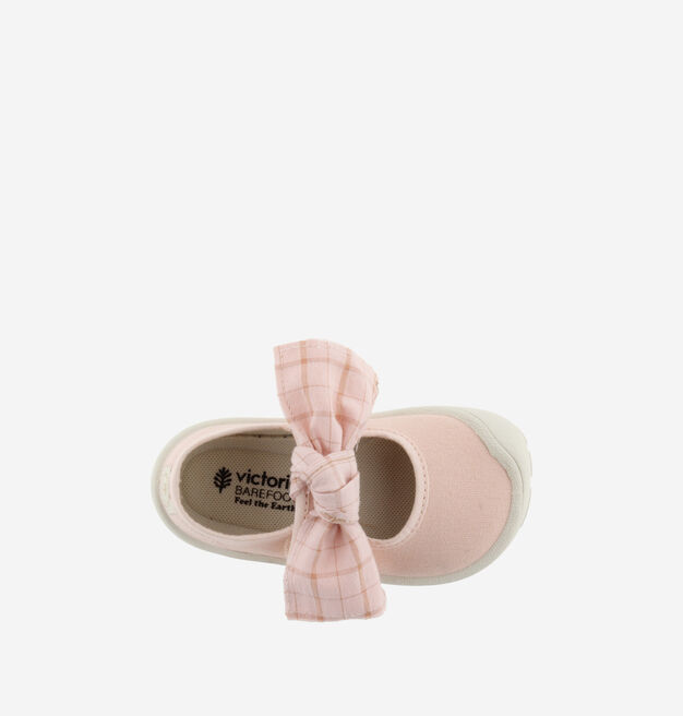 BOSCO BAREFOOT BALLERINA TELA & FIOCCO QUADRI