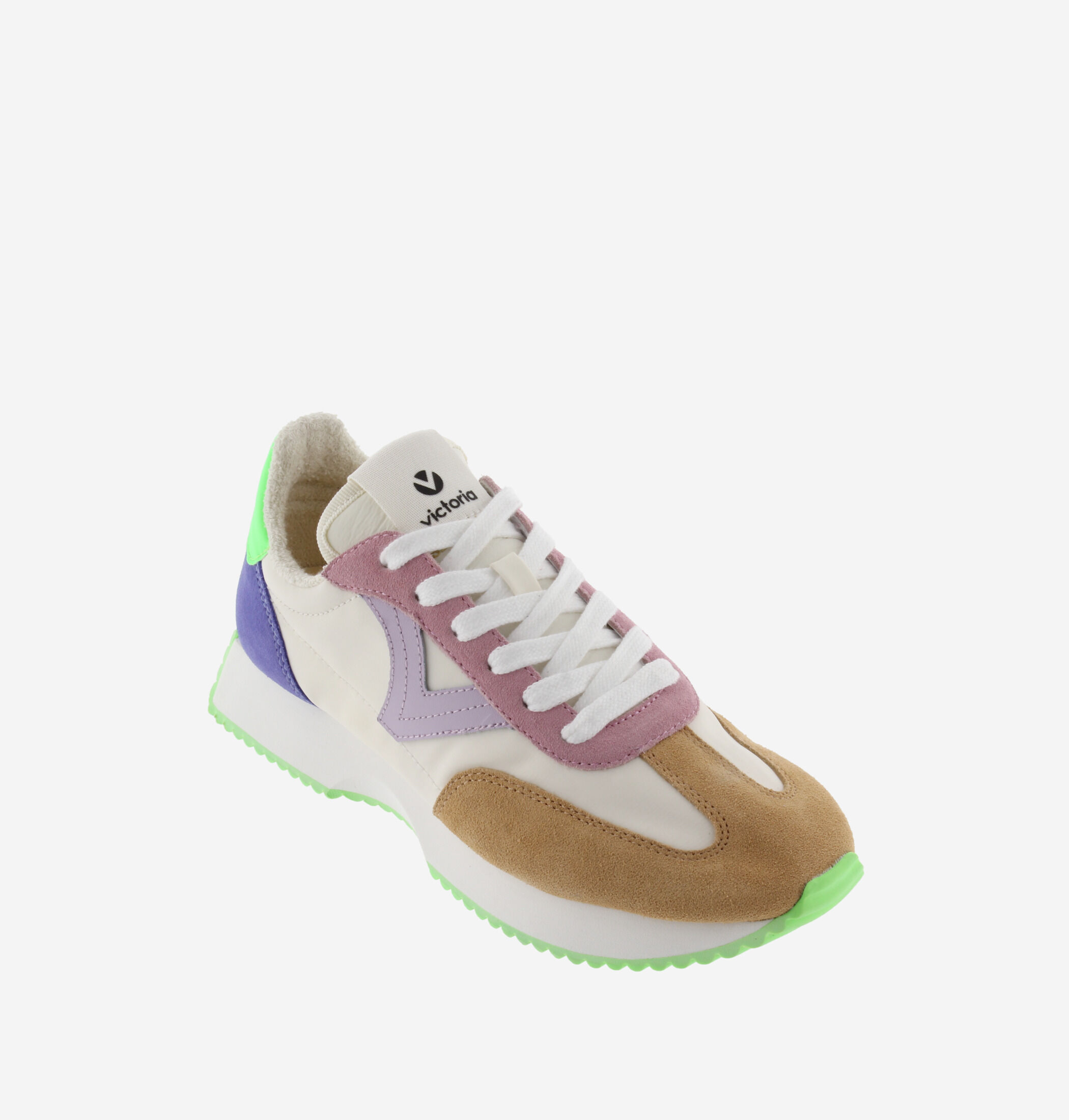 COSMOS MULTICOLOUR SPLIT LEATHER & NYLON | Victoria Shoes