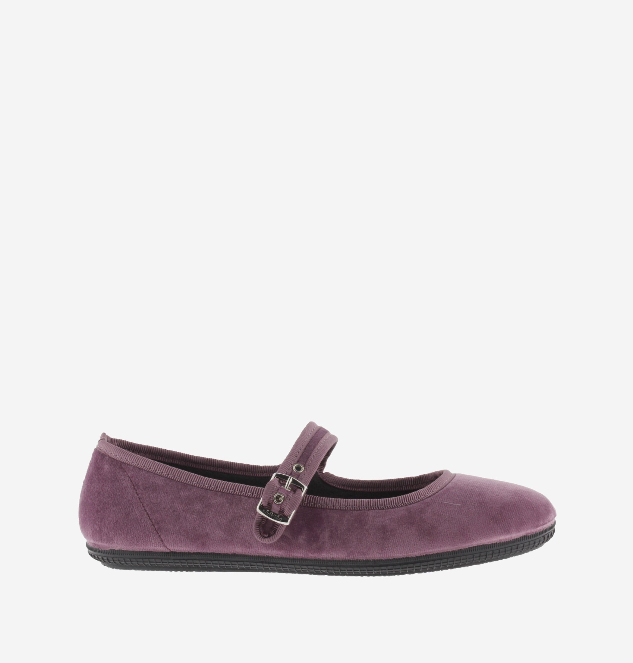 フラットシューズ ^Victoria Shoes^ Oda Mary Jane 104913MARINO 104913-MARINO ODA VELVET MARY JANE & BUCKLE | Victoria Shoes