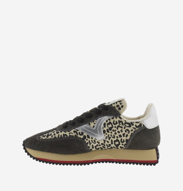 COSMOS ANIMAL PRINT NYLON & SPLIT LEATHER