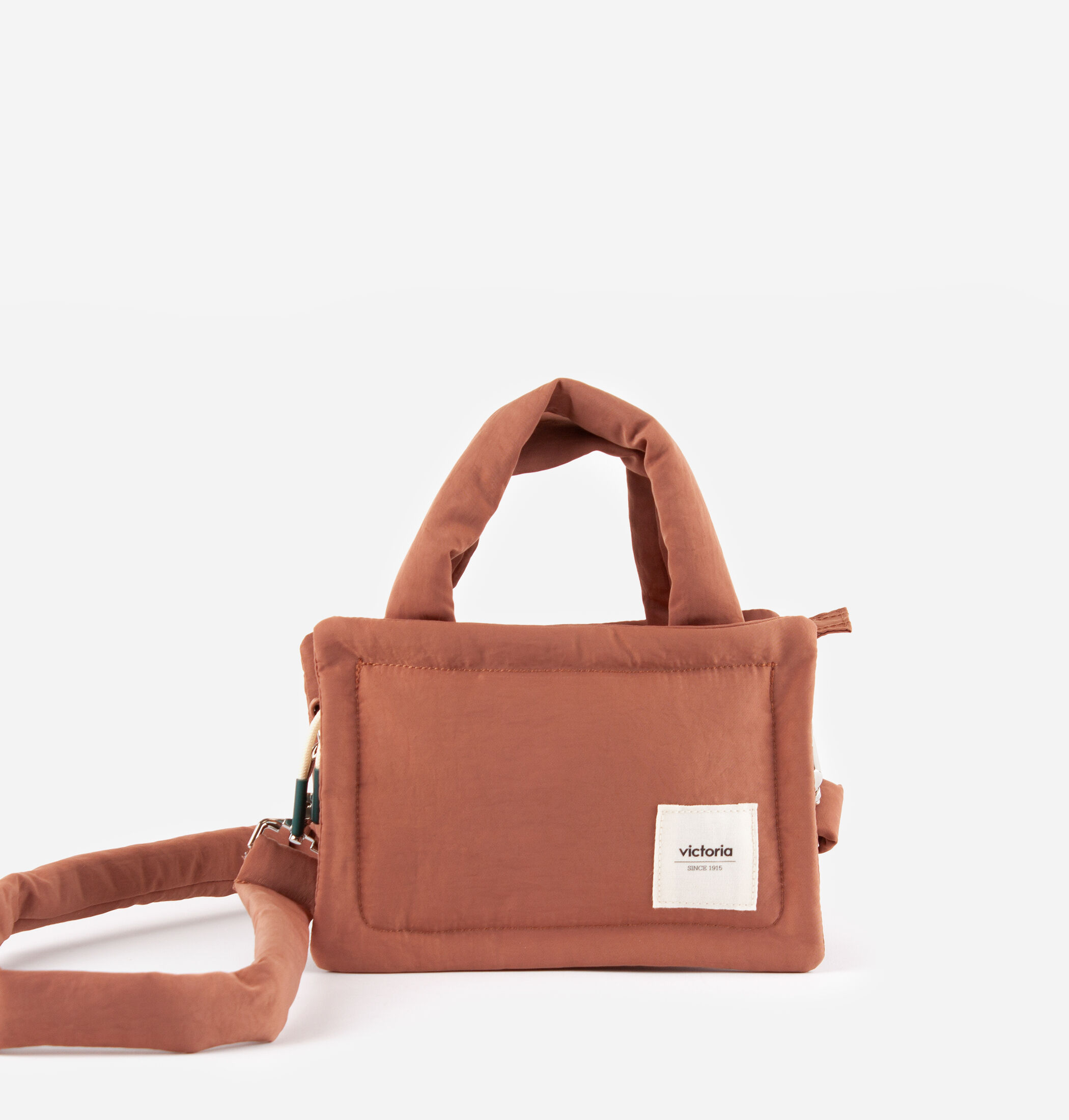 Quilted nylon crossbody bag top