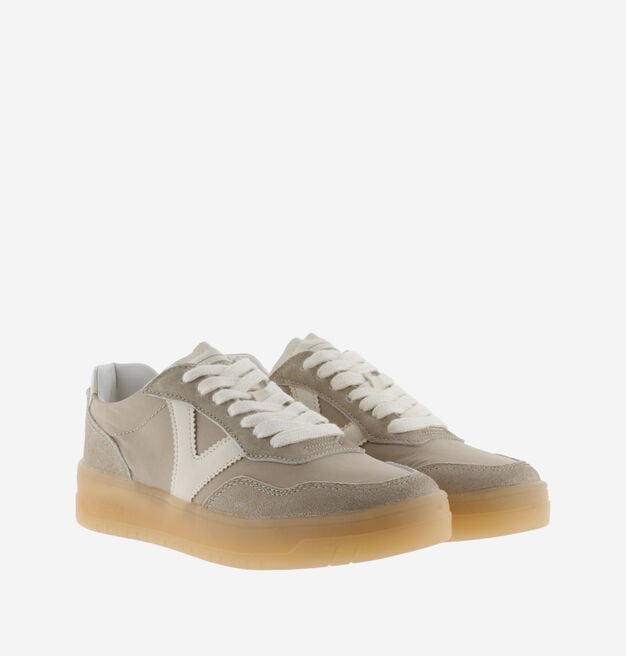 SEUL NYLON/WASHED SUEDE & CONTRAST